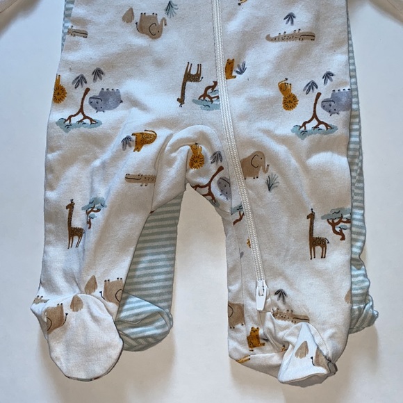 COPY - NWT  Carter’s  Boys  preemie Jungle sleeper W/ built in anti-scratch 2 p… - Picture 6 of 11